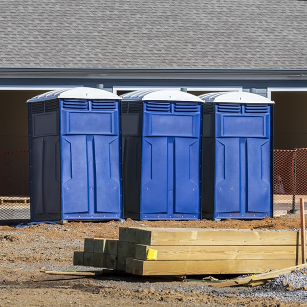 what is the expected delivery and pickup timeframe for the portable toilets in Garden Plain Illinois